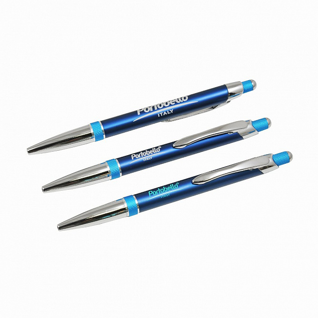 Шариковая ручка Bali, синяя/голубая, в упаковке с логотипом с логотипом в Москве заказать по выгодной цене в кибермаркете AvroraStore