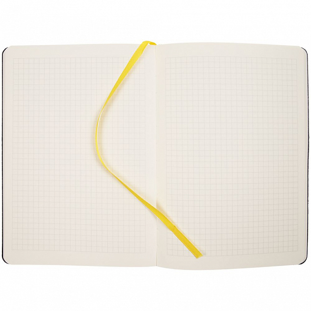Блокнот Verso в клетку, желтый с логотипом  заказать по выгодной цене в кибермаркете AvroraStore