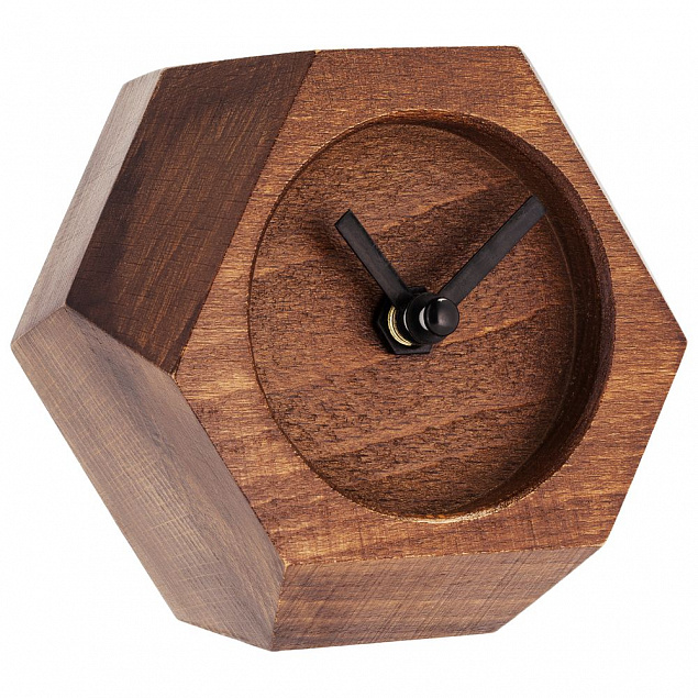 Часы настольные Wood Job с логотипом в Москве заказать по выгодной цене в кибермаркете AvroraStore
