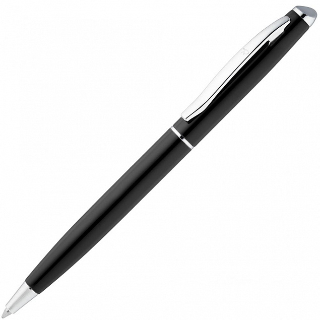Ручка шариковая Phrase, черная с логотипом в Москве заказать по выгодной цене в кибермаркете AvroraStore
