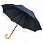Зонт-трость Classic, темно-синий с логотипом в Москве заказать по выгодной цене в кибермаркете AvroraStore