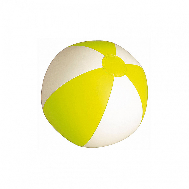 SUNNY Мяч пляжный надувной; бело-желтый, 28 см, ПВХ с логотипом в Москве заказать по выгодной цене в кибермаркете AvroraStore