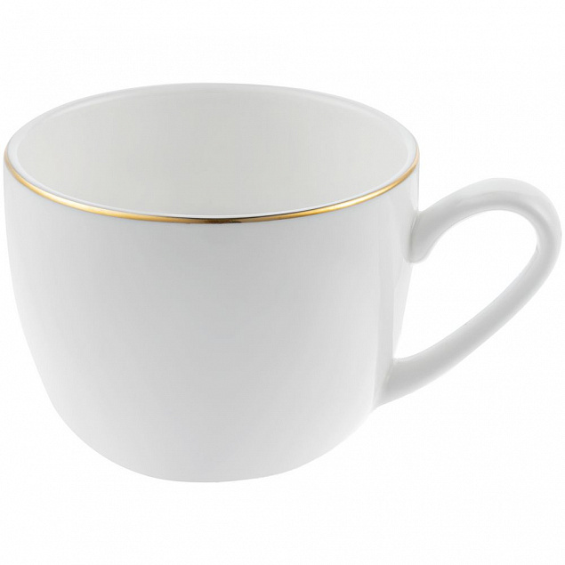 Кофейная пара Mansion Select, белая с золотистой отводкой с логотипом в Москве заказать по выгодной цене в кибермаркете AvroraStore