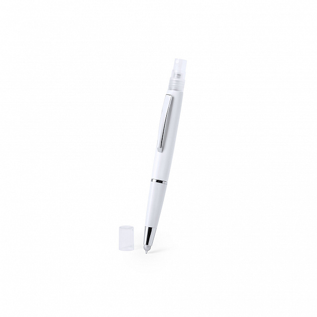 Ручка-спрей 3 мл из антибактериального пластика со стилусом с логотипом в Москве заказать по выгодной цене в кибермаркете AvroraStore