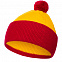 Шапка Snappy, желтая с красным с логотипом  заказать по выгодной цене в кибермаркете AvroraStore