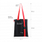 Шопер Superbag black (чёрный с красным) с логотипом в Москве заказать по выгодной цене в кибермаркете AvroraStore