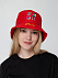 Панама Bizbolka Challenge, красная с логотипом в Москве заказать по выгодной цене в кибермаркете AvroraStore