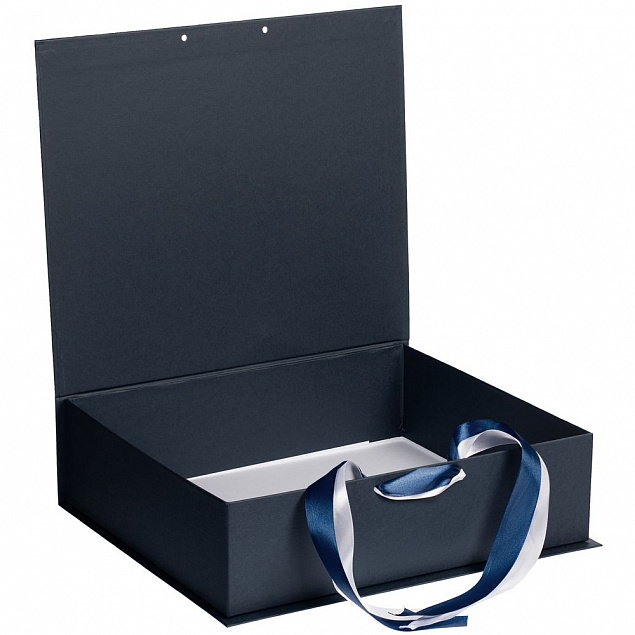 Коробка на лентах Tie Up, серебристая с логотипом в Москве заказать по выгодной цене в кибермаркете AvroraStore