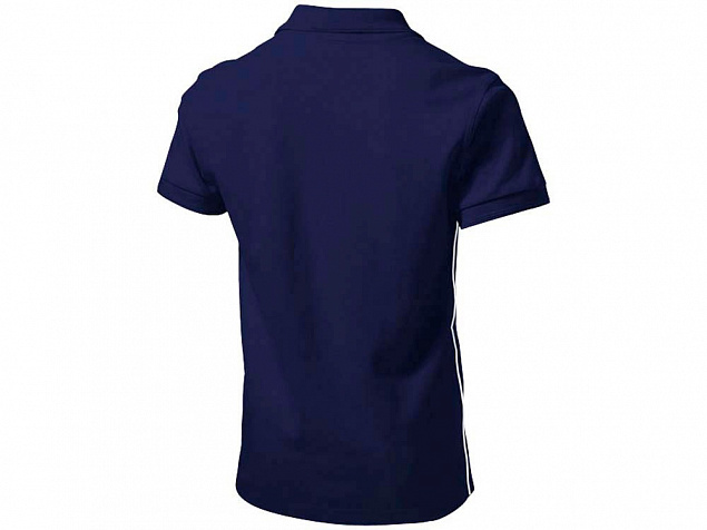 Рубашка поло Backhand мужская, темно-синий/белый с логотипом в Москве заказать по выгодной цене в кибермаркете AvroraStore