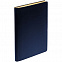 Ежедневник Nebraska Flex, недатированный, синий с золотистым с логотипом  заказать по выгодной цене в кибермаркете AvroraStore