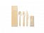 Набор деревянных столовых приборов «SUYA» с логотипом  заказать по выгодной цене в кибермаркете AvroraStore