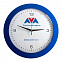 Часы настенные Vivid large, синие с логотипом в Москве заказать по выгодной цене в кибермаркете AvroraStore