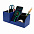 Настольный органайзер Boss c беспроводной зарядкой - Синий HH с логотипом в Москве заказать по выгодной цене в кибермаркете AvroraStore