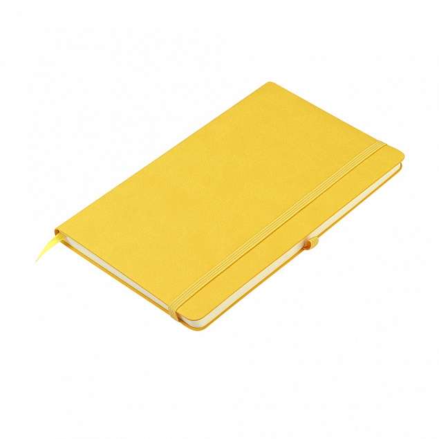 Блокнот A5 "Legato" с линованными страницами - Желтый KK с логотипом  заказать по выгодной цене в кибермаркете AvroraStore