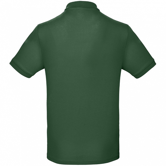 Рубашка поло мужская Inspire, темно-зеленая с логотипом в Москве заказать по выгодной цене в кибермаркете AvroraStore