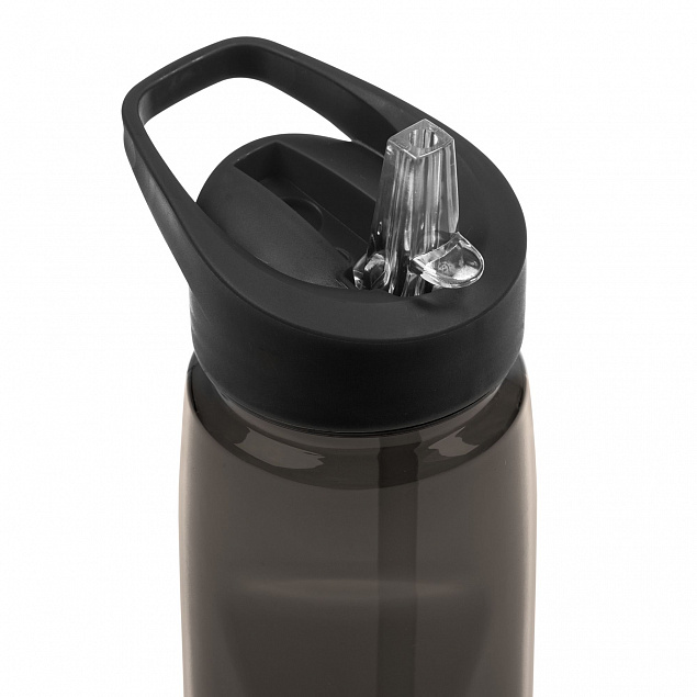 Спортивная бутылка Start, черная с логотипом в Москве заказать по выгодной цене в кибермаркете AvroraStore