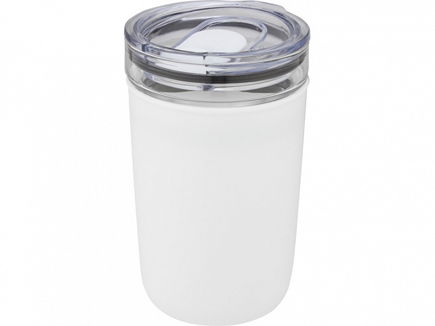 Bello, стеклянная кружка объемом 420 мл с внешней стенкой из переработанного пластика, белый с логотипом в Москве заказать по выгодной цене в кибермаркете AvroraStore