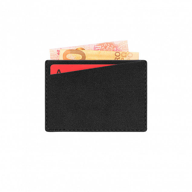 Кардхолдер Tweed со скошенным карманом, черный с логотипом в Москве заказать по выгодной цене в кибермаркете AvroraStore