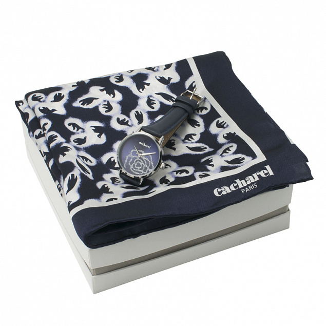 Набор (платок шейный, часы наручные) с логотипом в Москве заказать по выгодной цене в кибермаркете AvroraStore