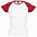 Футболка женская MILKY 150, белая с красным с логотипом в Москве заказать по выгодной цене в кибермаркете AvroraStore