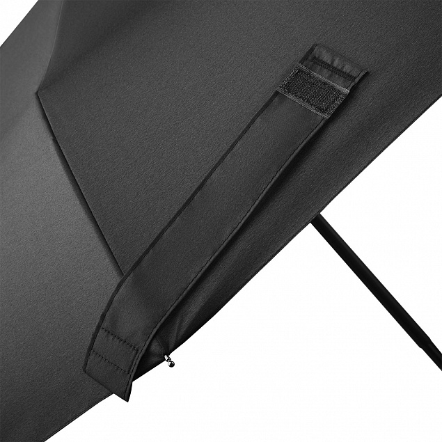 Зонт складной Levante, черный с логотипом в Москве заказать по выгодной цене в кибермаркете AvroraStore