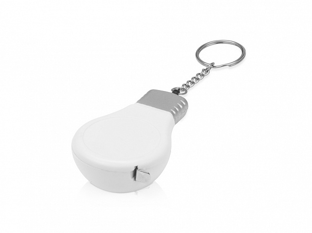 Брелок-рулетка для ключей Лампочка, 1м с логотипом в Москве заказать по выгодной цене в кибермаркете AvroraStore