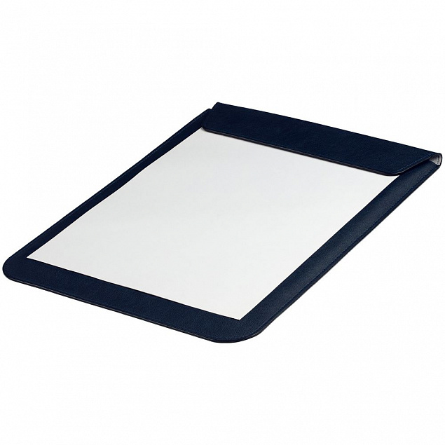 Папка-планшет для бумаг Petrus, темно-синяя с логотипом в Москве заказать по выгодной цене в кибермаркете AvroraStore