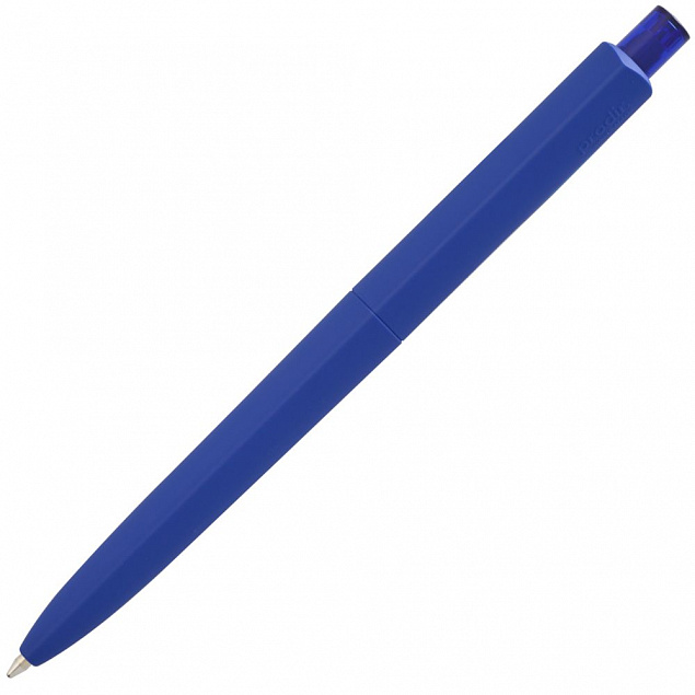 Ручка шариковая Prodir DS8 PRR-Т Soft Touch, синяя с логотипом в Москве заказать по выгодной цене в кибермаркете AvroraStore