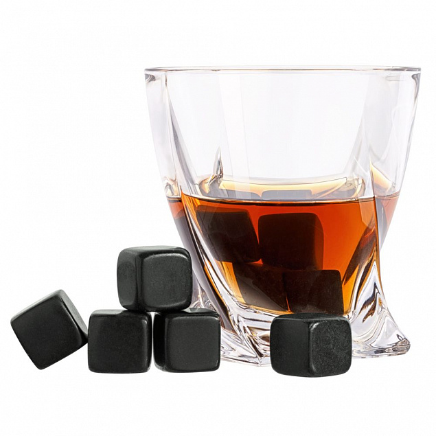 Камни для охлаждения напитков Black Rocks с логотипом в Москве заказать по выгодной цене в кибермаркете AvroraStore