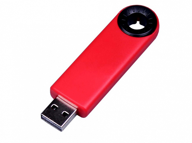 USB 2.0- флешка промо на 4 Гб прямоугольной формы, выдвижной механизм с логотипом в Москве заказать по выгодной цене в кибермаркете AvroraStore