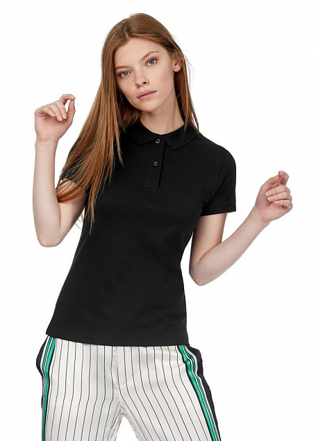 Рубашка поло женская Inspire, хаки с логотипом в Москве заказать по выгодной цене в кибермаркете AvroraStore