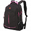 Рюкзак школьный Swissgear, черный с розовым с логотипом в Москве заказать по выгодной цене в кибермаркете AvroraStore
