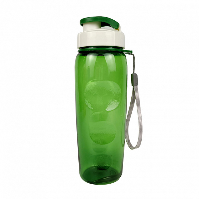 Пластиковая бутылка Сингапур (с клапаном) - Зеленый FF с логотипом в Москве заказать по выгодной цене в кибермаркете AvroraStore