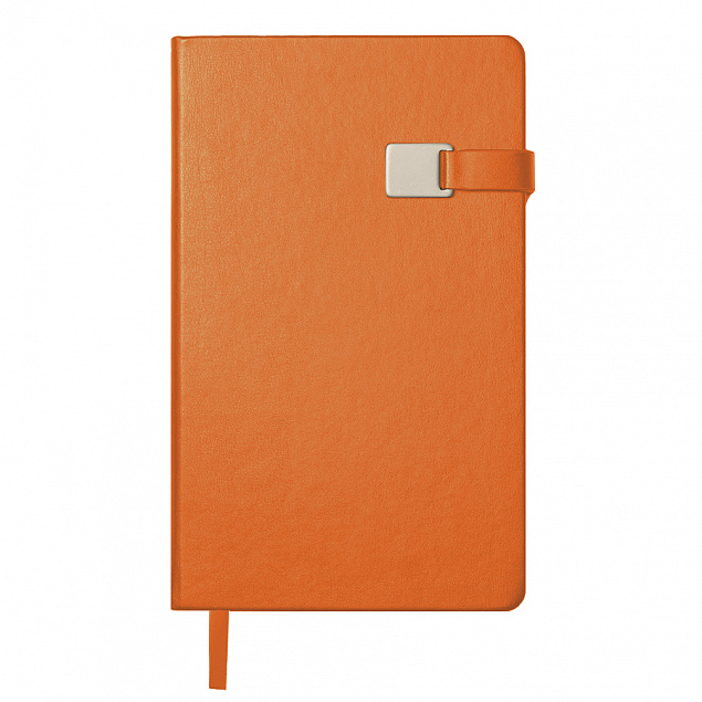 Ежедневник недатированный Spirit , А5, оранжевый, кремовый блок с логотипом в Москве заказать по выгодной цене в кибермаркете AvroraStore