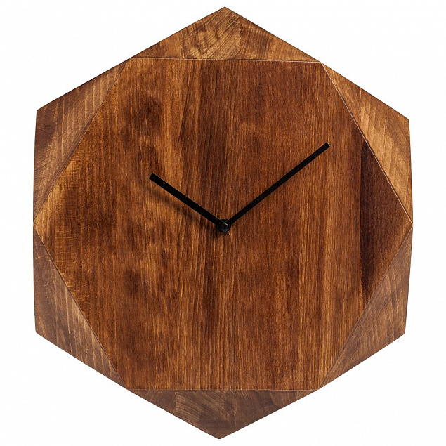 Часы настенные Wood Job с логотипом в Москве заказать по выгодной цене в кибермаркете AvroraStore