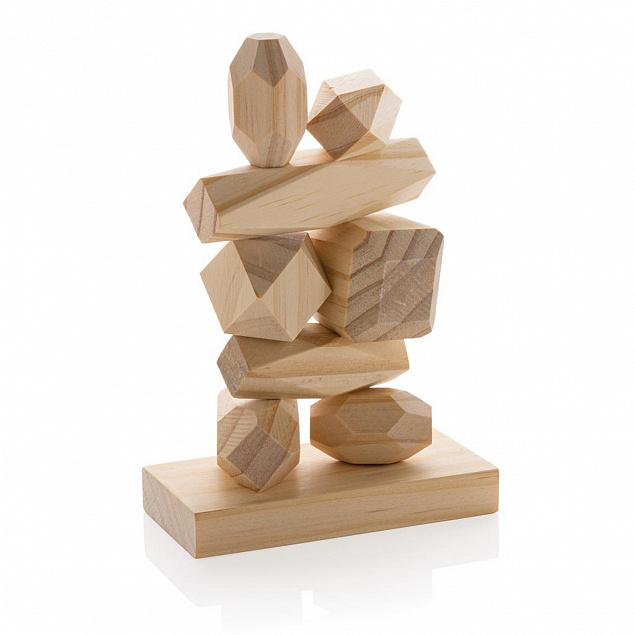 Набор деревянных балансирующих камней Ukiyo Crios с логотипом в Москве заказать по выгодной цене в кибермаркете AvroraStore
