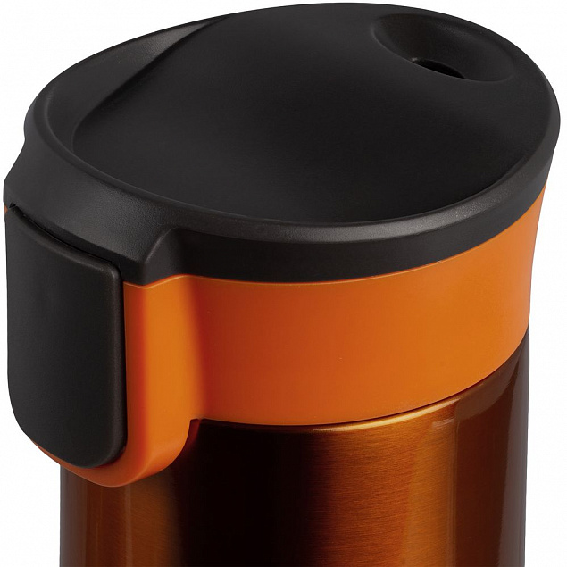 Термостакан Tralee, оранжевый с логотипом в Москве заказать по выгодной цене в кибермаркете AvroraStore
