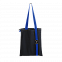 Шоппер Superbag black (чёрный с синим) с логотипом в Москве заказать по выгодной цене в кибермаркете AvroraStore