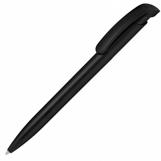 Ручка шариковая Clear Solid, черная с логотипом в Москве заказать по выгодной цене в кибермаркете AvroraStore