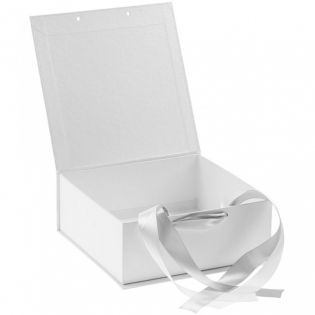 Коробка на лентах Tie Up, малая, белая с логотипом в Москве заказать по выгодной цене в кибермаркете AvroraStore