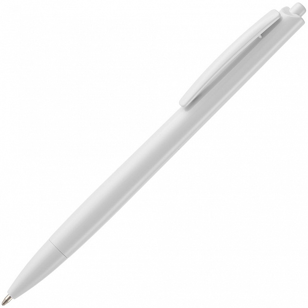 Ручка шариковая Tick, белая с логотипом в Москве заказать по выгодной цене в кибермаркете AvroraStore