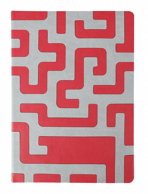 Ежедневник Labyrinth, недатированный, красный с логотипом в Москве заказать по выгодной цене в кибермаркете AvroraStore