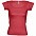 Футболка женская MELROSE 150 с глубоким вырезом, красная с логотипом в Москве заказать по выгодной цене в кибермаркете AvroraStore