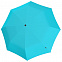 Складной зонт U.090, бирюзовый с логотипом в Москве заказать по выгодной цене в кибермаркете AvroraStore