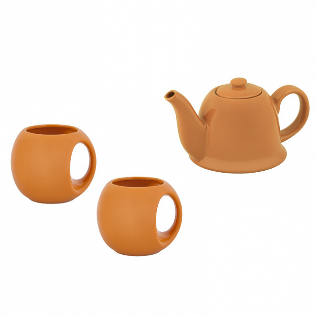 Набор чайный "СлуЧАЙный восторг", оранжевый/белый с логотипом в Москве заказать по выгодной цене в кибермаркете AvroraStore
