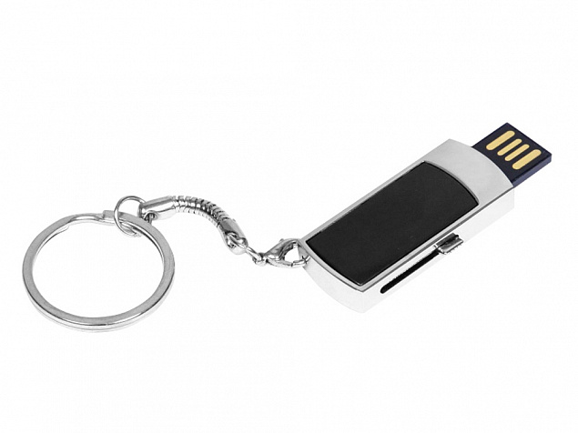 USB 2.0- флешка на 64 Гб с выдвижным механизмом и мини чипом с логотипом в Москве заказать по выгодной цене в кибермаркете AvroraStore