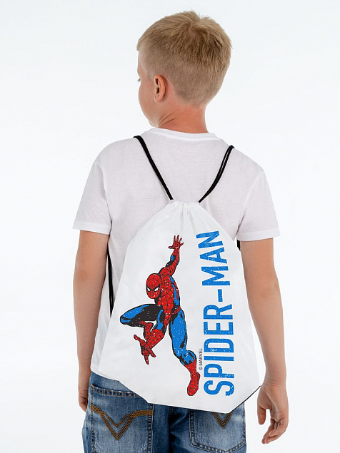 Рюкзак Spider-Man, белый с логотипом в Москве заказать по выгодной цене в кибермаркете AvroraStore