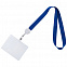 Лента для бейджа Retract, синий с логотипом в Москве заказать по выгодной цене в кибермаркете AvroraStore