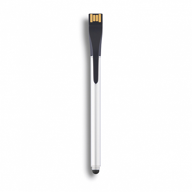 Ручка-стилус Point | 01 с флешкой на 4 ГБ, черный с логотипом в Москве заказать по выгодной цене в кибермаркете AvroraStore