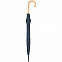 Зонт-трость OkoBrella, темно-синий с логотипом  заказать по выгодной цене в кибермаркете AvroraStore